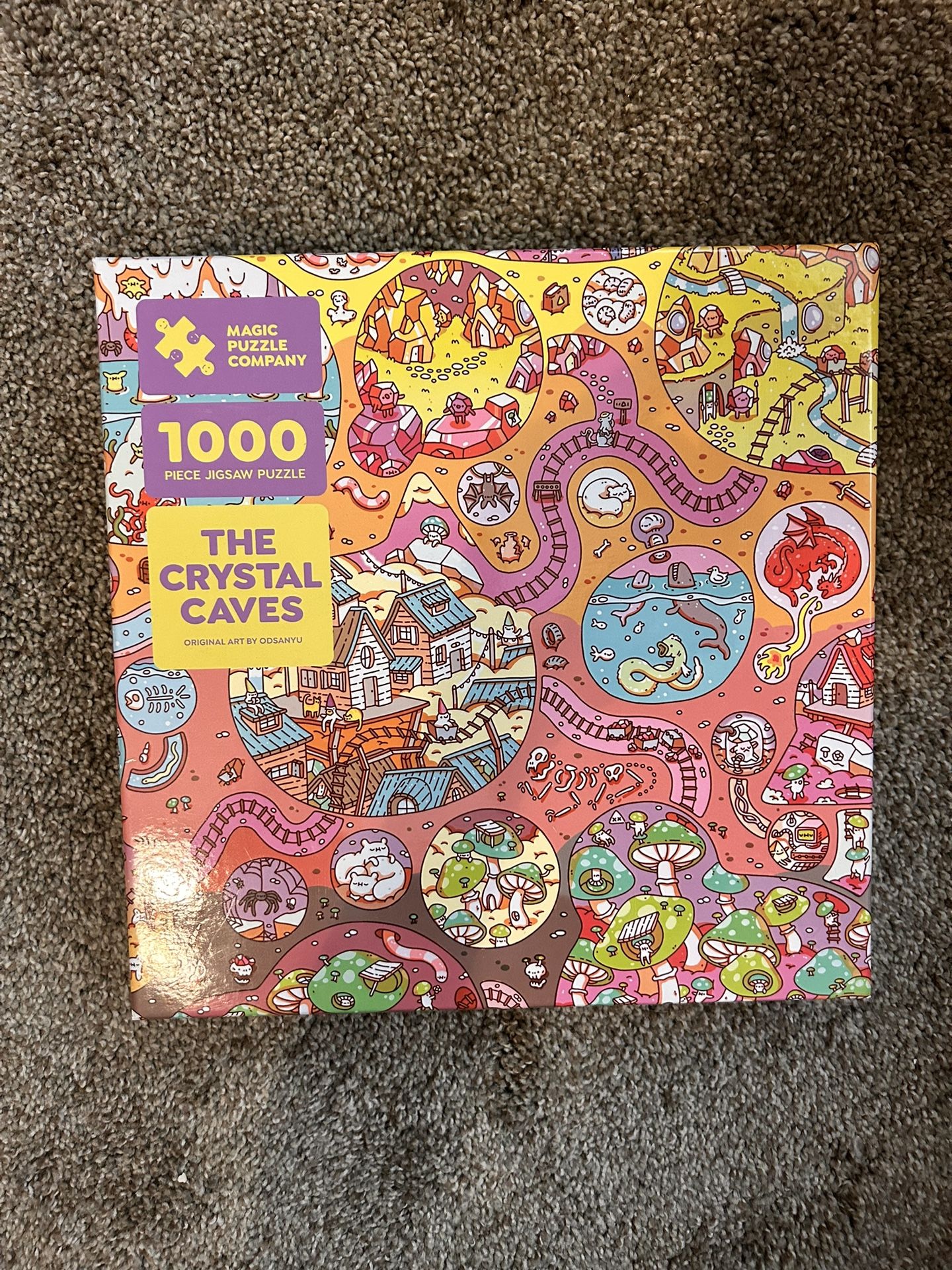 Magic Puzzle Company - The Crystal Caves - 1000 Piece Puzzle