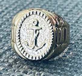 Anchor Gold Ring