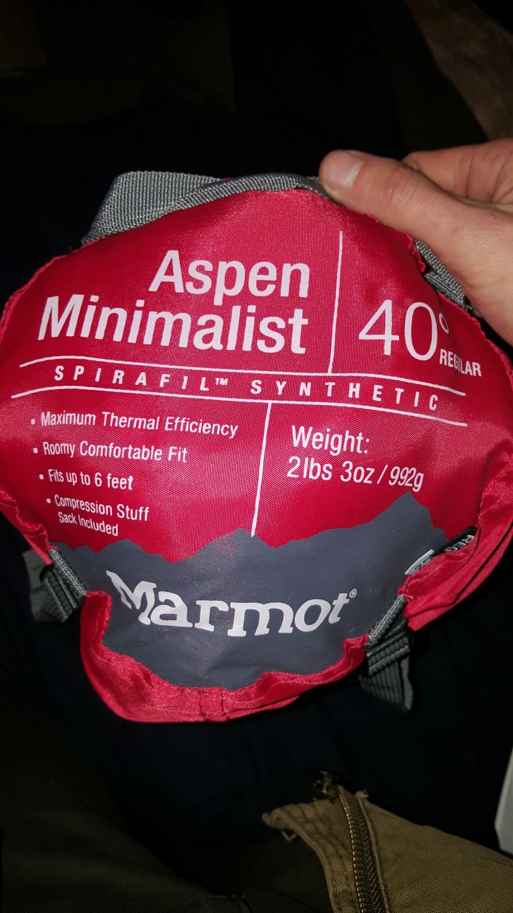 Marmot Aspen Minimalist 40° sleeping bag
