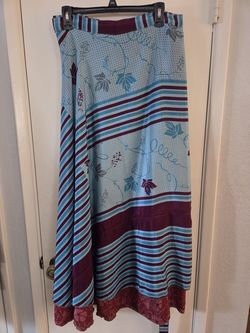 Darn Good Yarn wrap around sari skirt