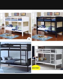 Bunk Bed Twin and Twin with 2 mattress