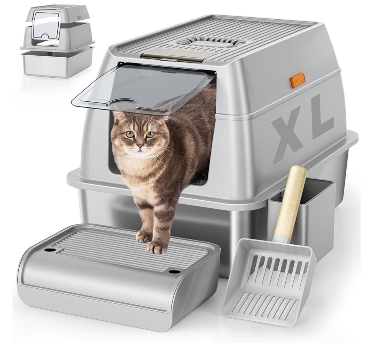 New Stainless Steel Cat Litter Box