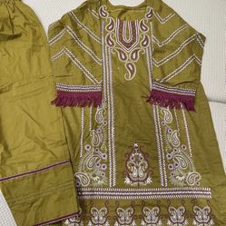 New 3 Piece Laxauary Lawn Salwarkameez Pakistani Women Dress Cl