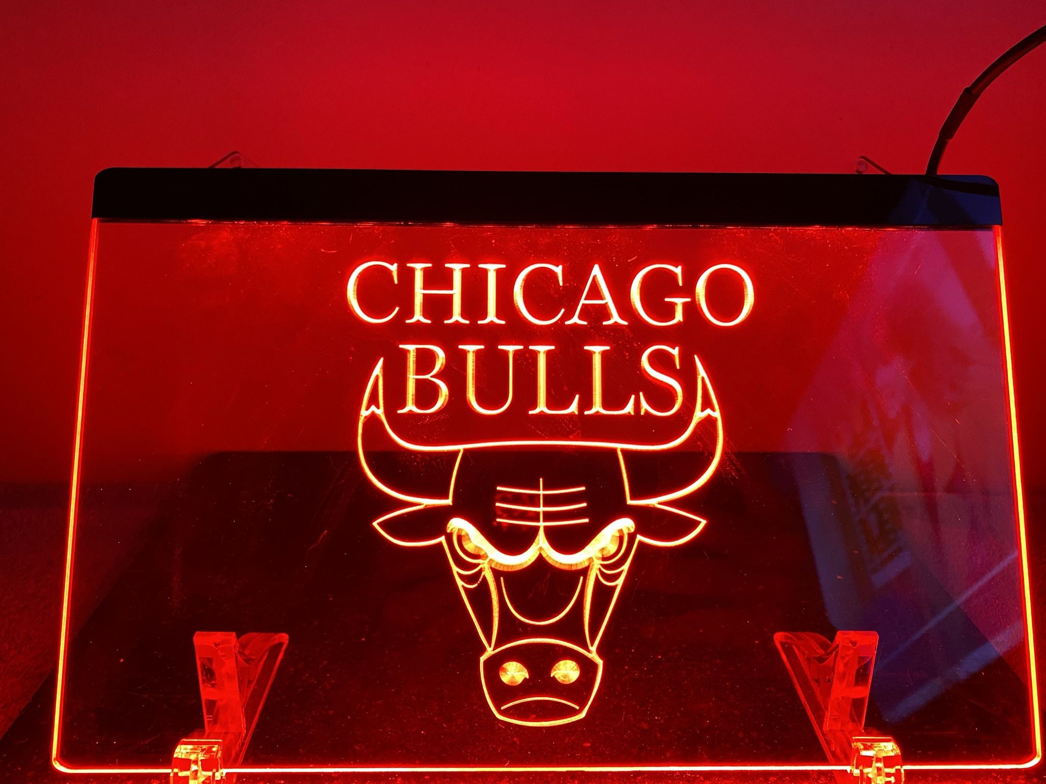 Chicago Bulls Lighted Sign (8”x12”)