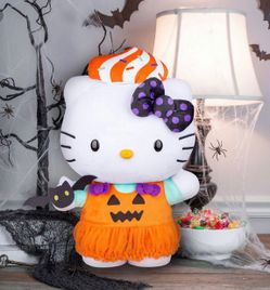 Adorable Halloween! 💕👻🎃🎀 HELLO KITTY®️🎀🎃👻💕19.7in- Plush Greeter