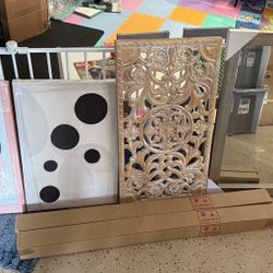 Curtain Rods Painting Canvas Wall Art Lot