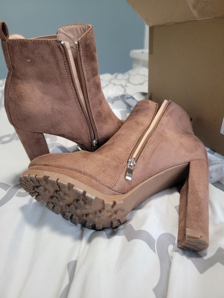 Size 11 Brown High Heel Boots