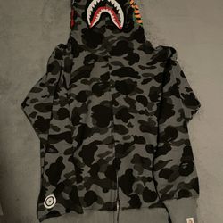 Bape Hoodie Grey