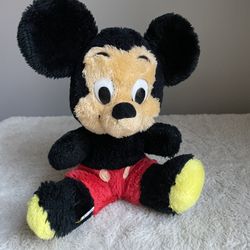 Vintage Mickey Mouse Plush Toy Disney 