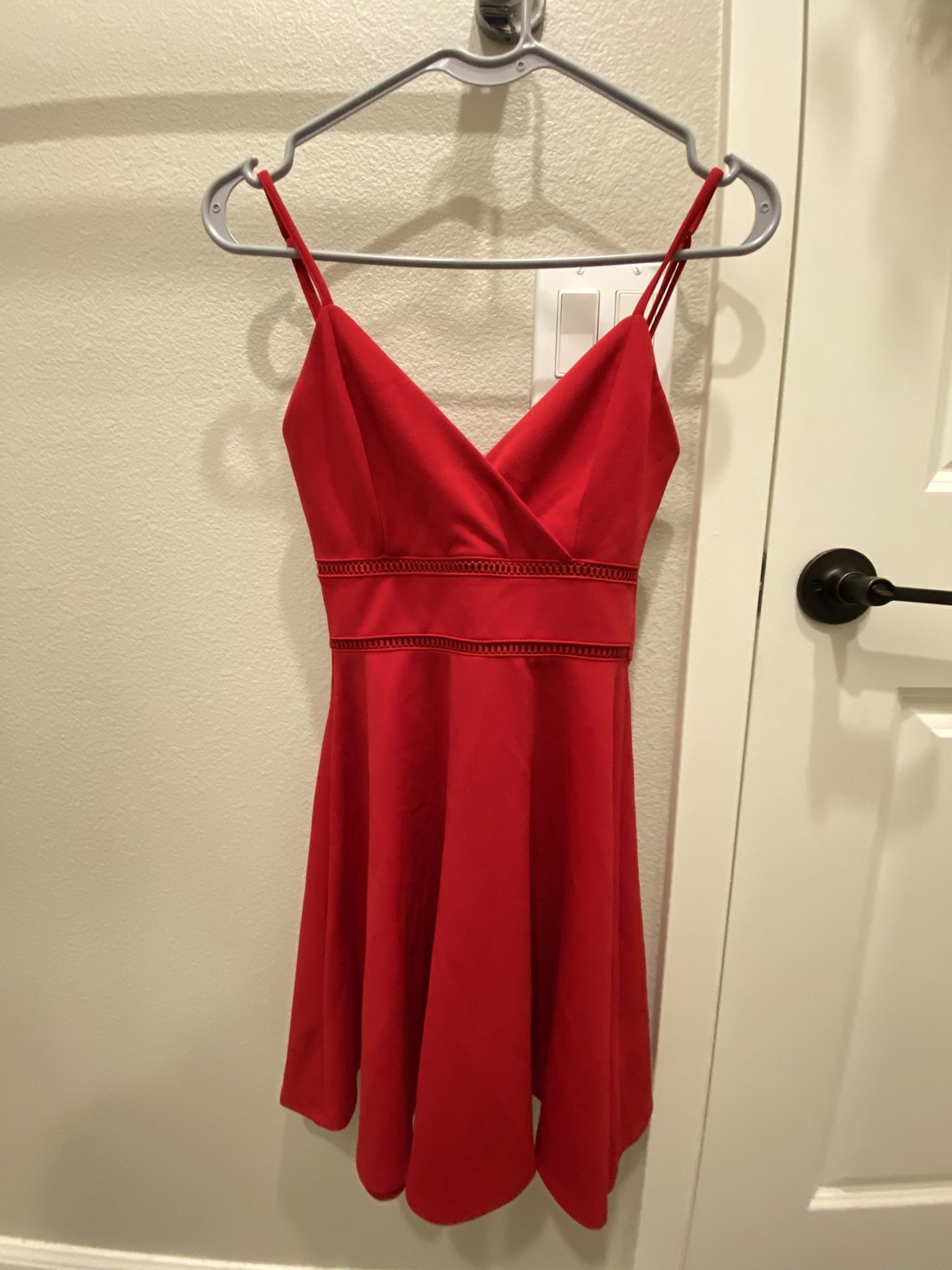 Red Spaghetti Strap Dress