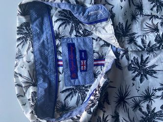 English Laundry Hawaiian Palm Print Shirt Men’s Large