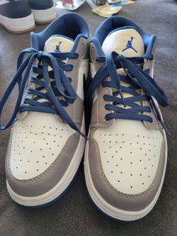 Jordan  1's Cement true blue low