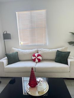 Modern Cream Fabric Sofa