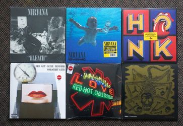 METAL rock vinyl records