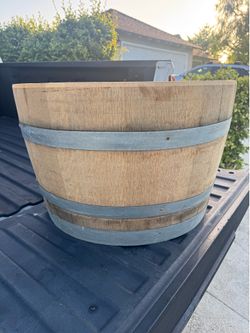 Wine Barrel Planter