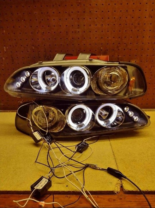 92-95 Honda Civic LED Headlights Faros Calaveras Micas Luces