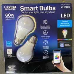 2 pack led smart bulbs