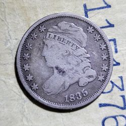 Rare 1835 Capped Bust Dime Silver Coin