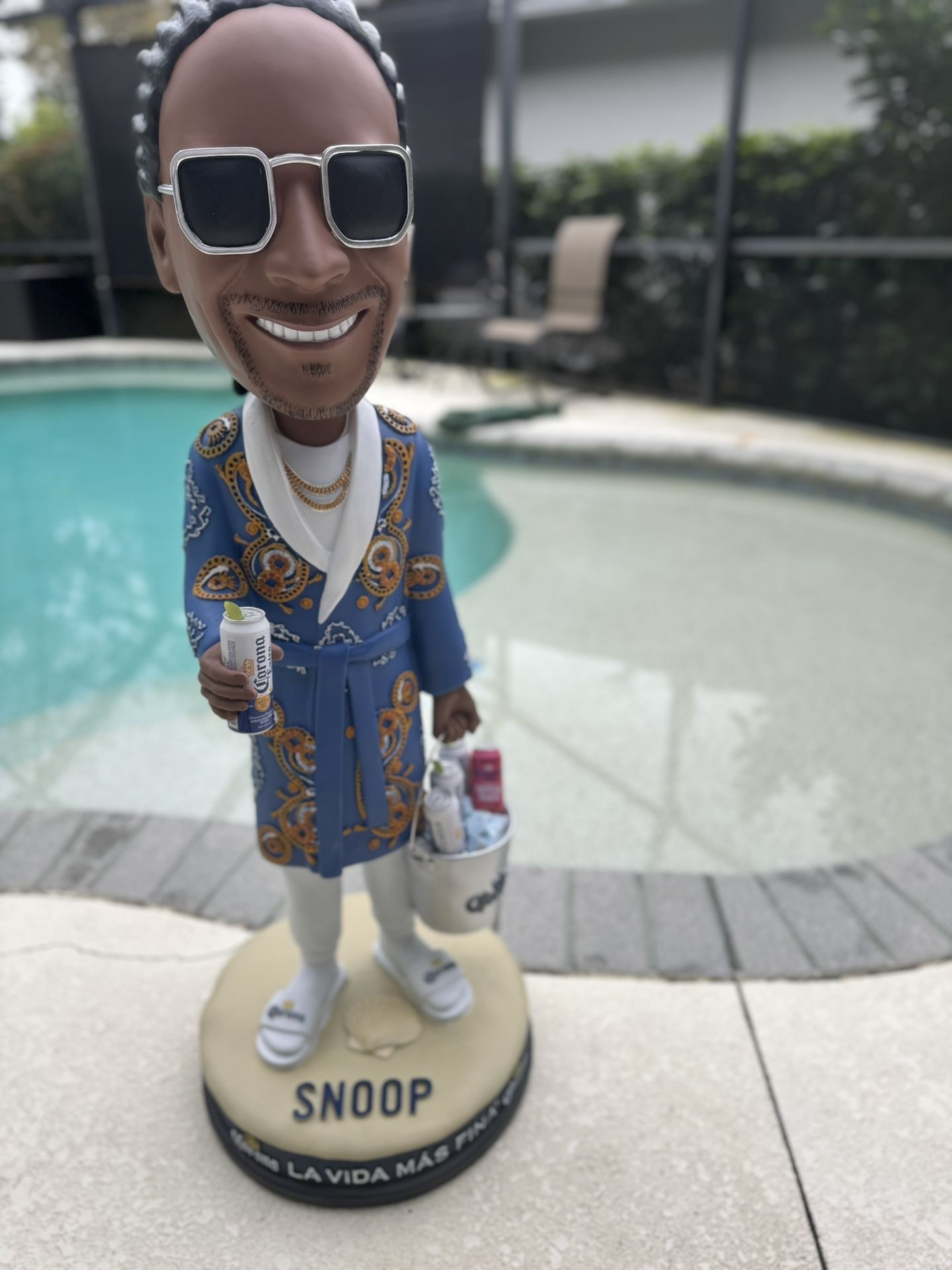 Snoop Dogg Corona bobblehead collectible 2023 issue 43 inches tall New, protective box included