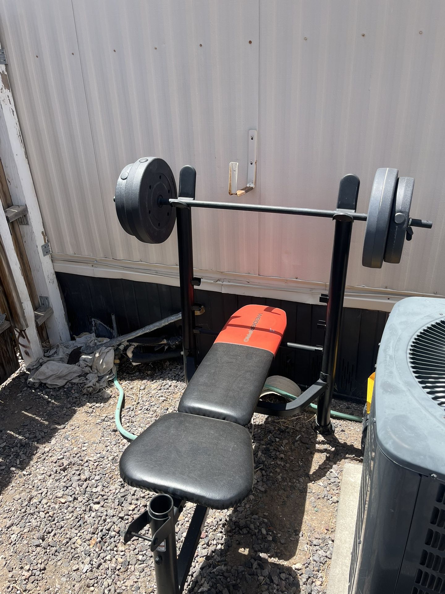 Bench Press Set With Weight And Bar 