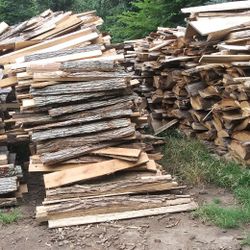 Firewood. Hardwood Flitches