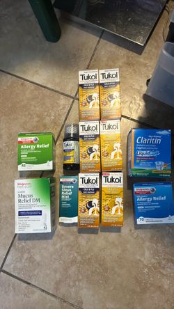 Sealed allergy & cough medicine bundle