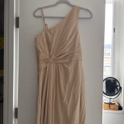 NWT Champagne JJs house Bridesmaid Dress