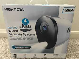 Security system (Night Owl (4) cameras (12) channels brand new)