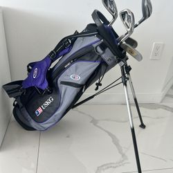 USKG  54 Kids Golf 5 -Club Carry Set