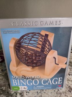 Cardinal Classic Games Solid Wood Bingo Cage
