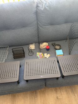 WALI Monitor Stands and Office Desk Organizer Bundle