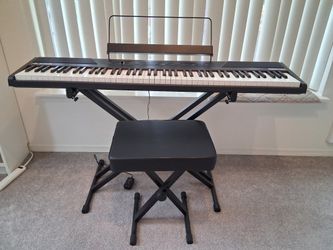 Alesis Recital 88-Key Digital Piano, with Stand, Bench & New Pedal