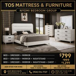 Nyomi Bedroom Group Furniture Set 🚚WE DELIVER🚚
