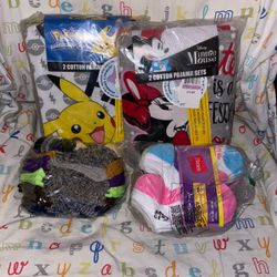 Kids Pajama Sets and Socks Bundle