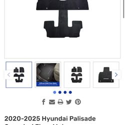 2020-2025 Hyundai Palisade Carpeted Floor Mats