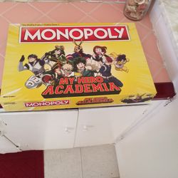 My Hero Academia Anime Manga Series Monopoly Game  + Hats And Board