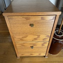 Wood Filing Cabinet