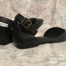 Studded Ankle Flats