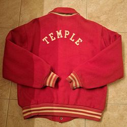 Vintage 60s 70s TEMPLE  Hewitt MFG Wool Jacket Size M Mesures  