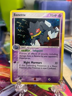Banette pokemon, mid era pokemon, vintage pokemon. 151, prismatic