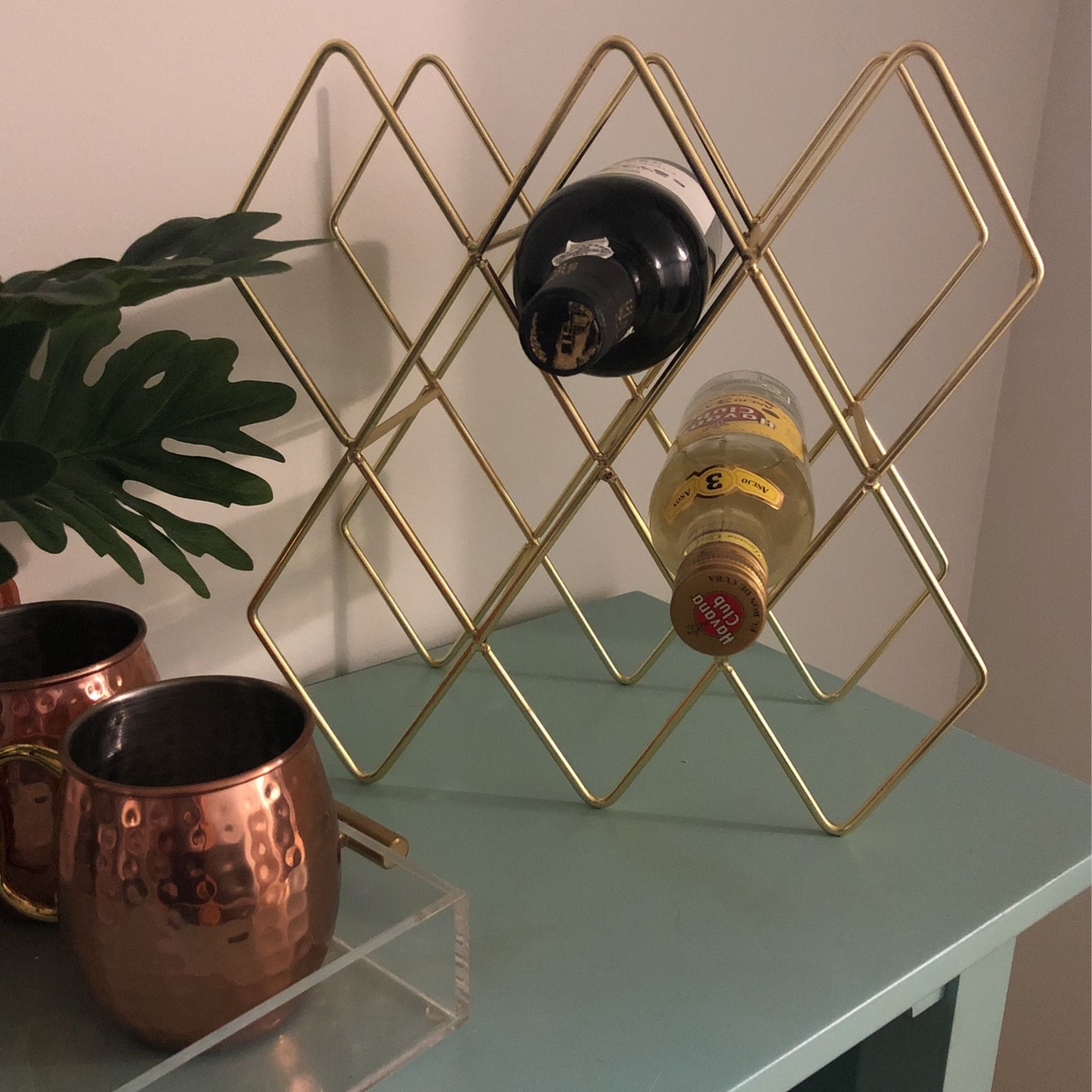 Gold Wine Rack