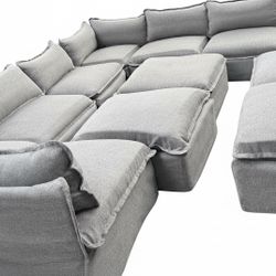 11 Piece Couch Great Condition Clean We Sell All The Time Delivery $40 Local. You Can Rearrange Different Ways.