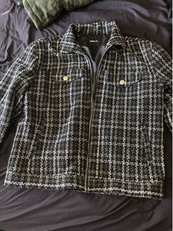 Black & White Shiny Jacket