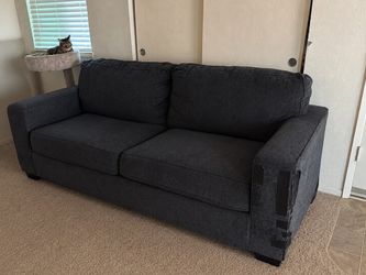 Atari dark gray sofa sleeper queen bed NEED GONE