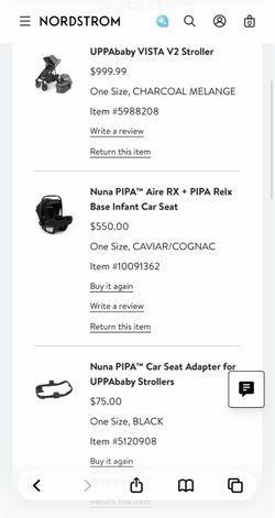 UPPABaby stroller set