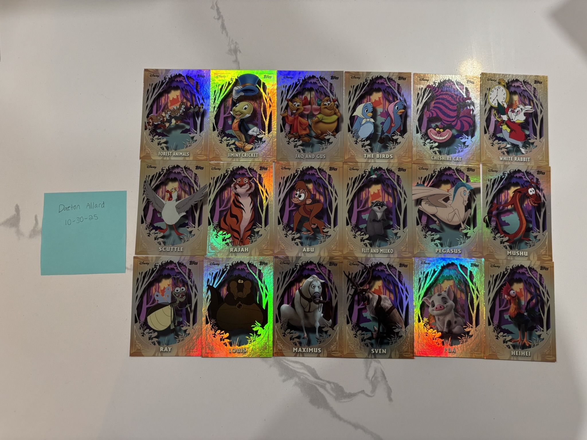 Disney Topps wonder Furry friends lot