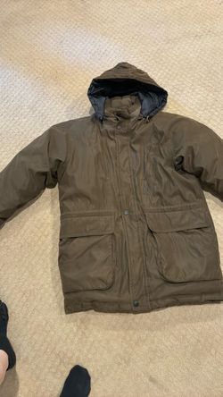 Brown Hooded Parka Jacket
