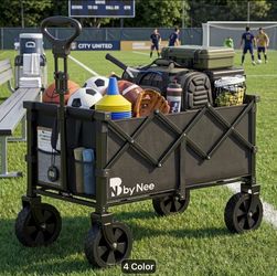 New! Heavy Duty Black Wagon with heavy duty terrain wheels