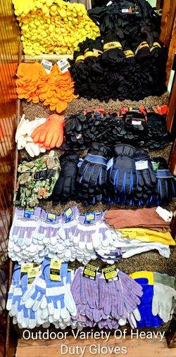 Outdoor One Size Fits All Work Gloves AVAILABLE INDIVIDUALLY OR IN BULK