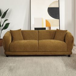 Lennox Brown Sofa W/2 Pillows